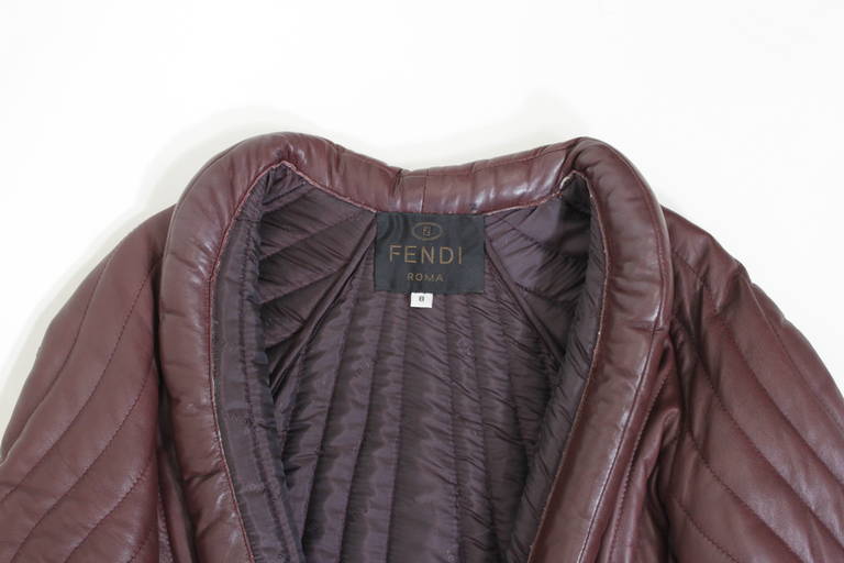 Fendi Radiating Quilted Leather Jacket 4