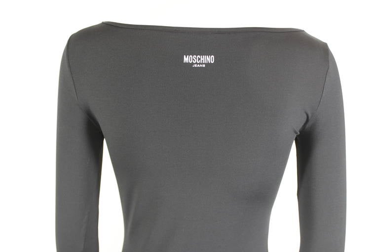 Moschino 2000 Black Millenium Checklist Maxi Dress 3
