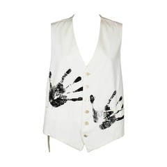 Vintage 1990s MOSCHINO Cheap & Chic "Hand Painted" Vest