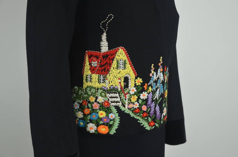 Moschino Cheap & Chic Embroidered Cottage Skirt Suit 1