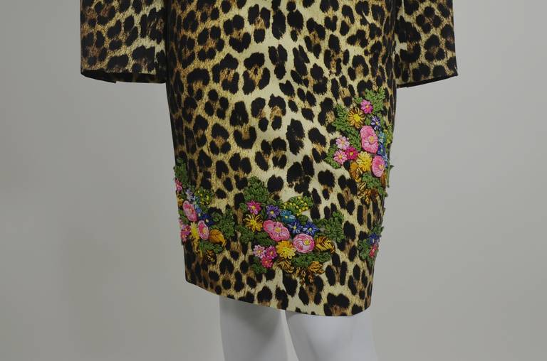 Moschino 1990s Leopard-Print Embroidery Three-Piece Ensemble For Sale 2