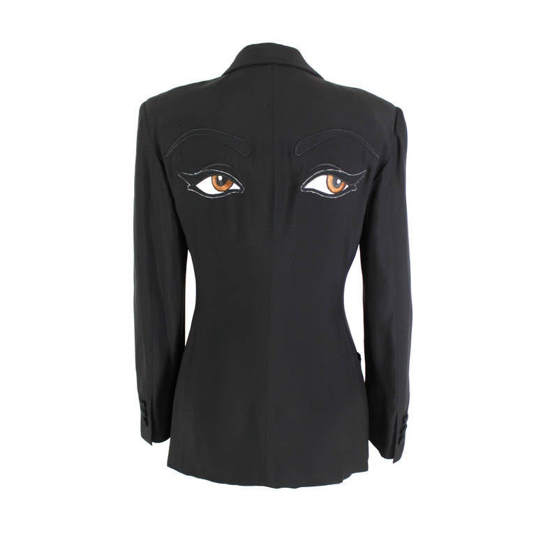 Spring/Summer 1990 MOSCHINO Couture "The Eyes" Blazer