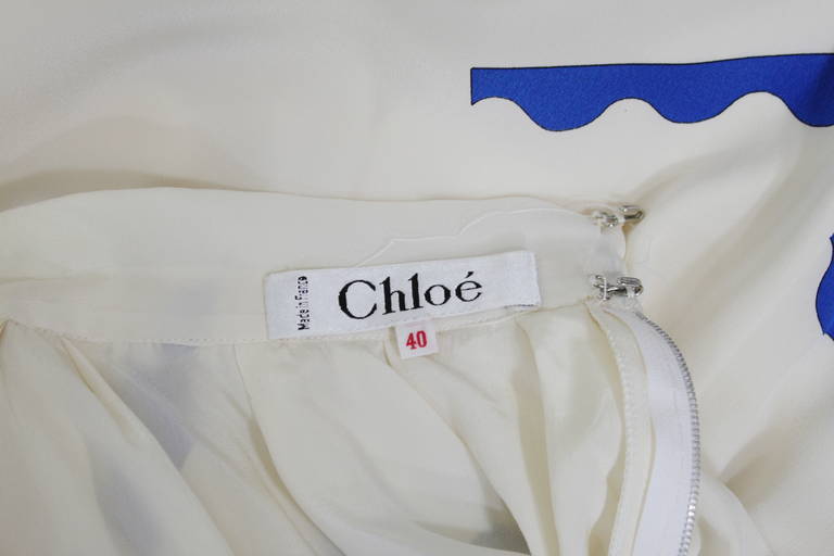 Chloé Silk Memphis Design Halter Gaucho Jumpsuit 1