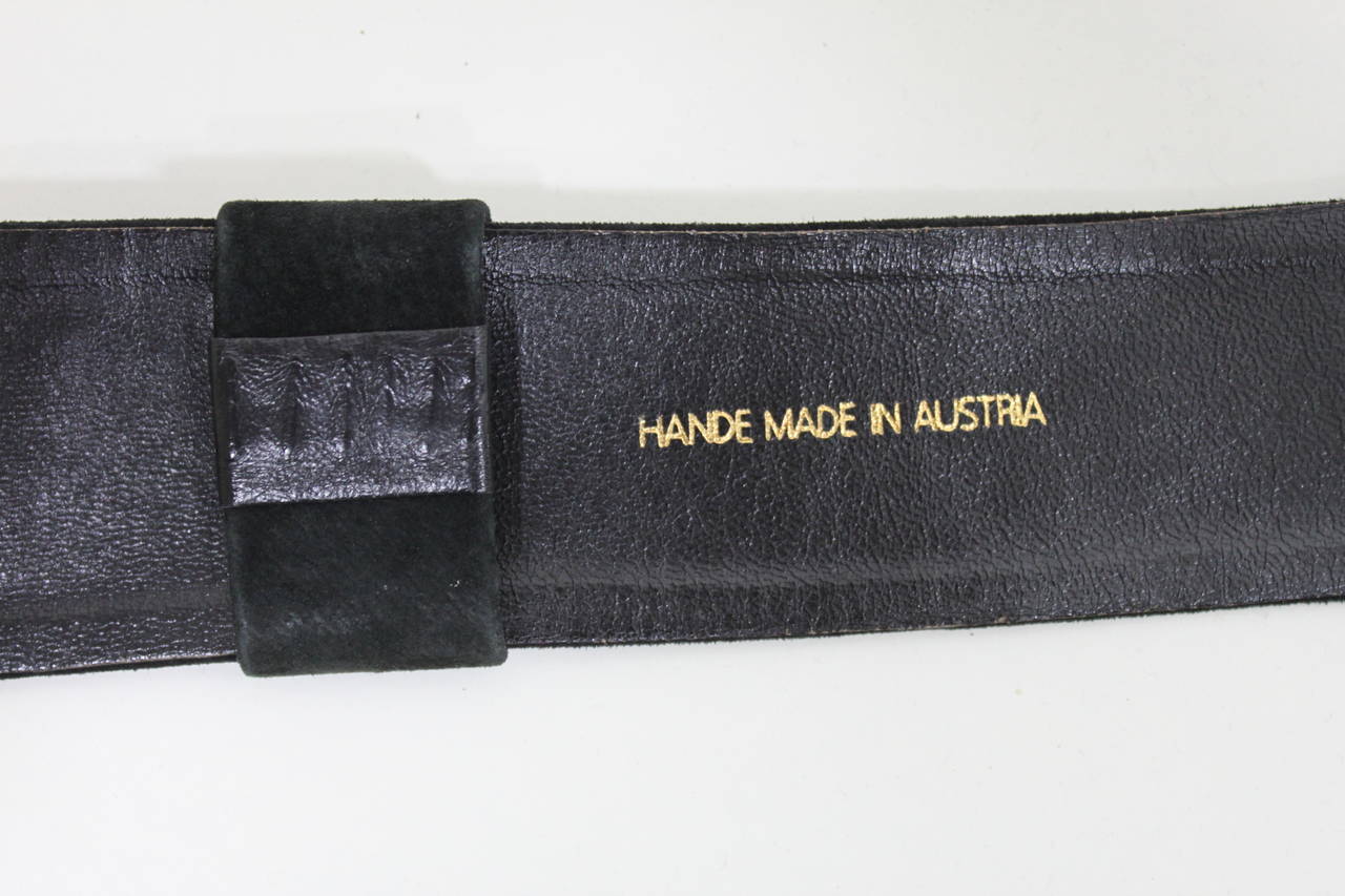 1980s Handmade Austrian Crystal Elephant Belt For Sale 1