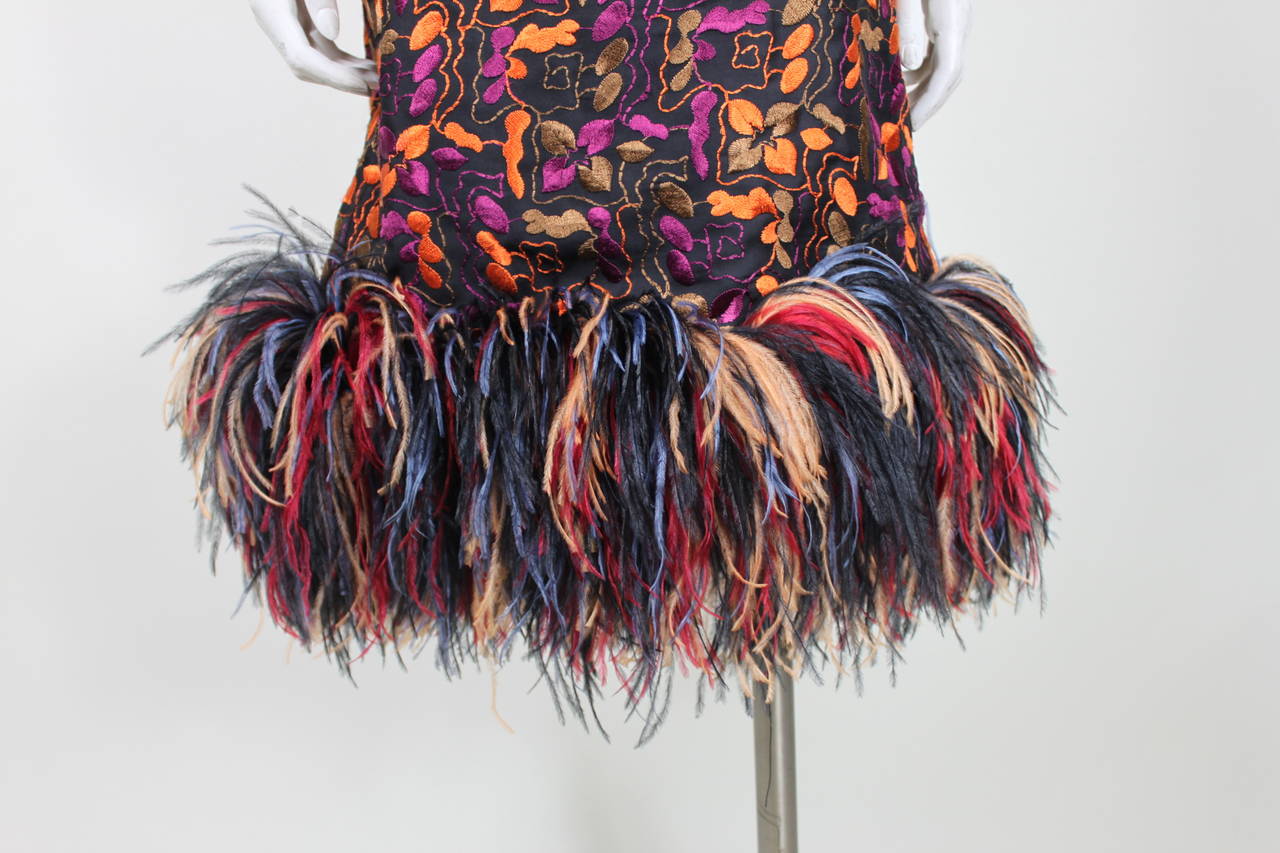 rainbow ostrich feathers
