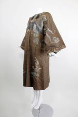 1920s Japanese Embroidered Dragon Motif Coat
