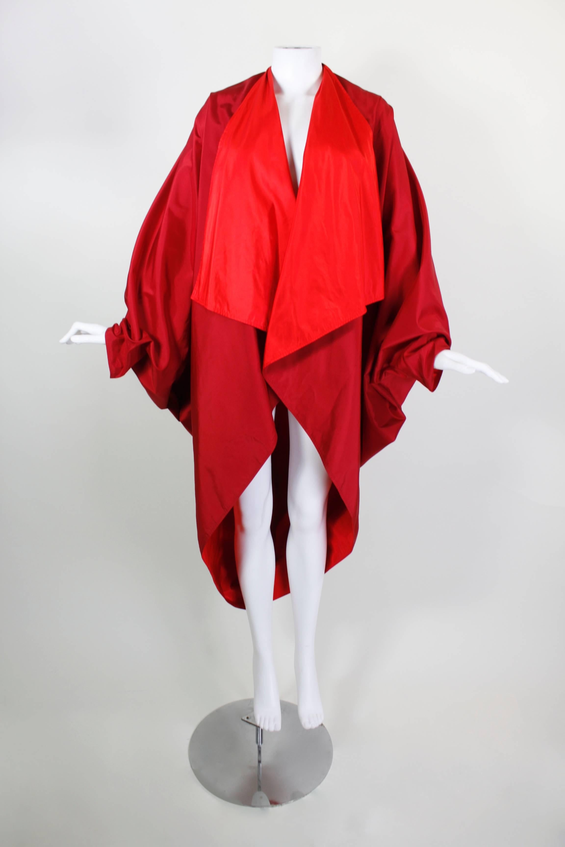 1980s Reversible Colorblock Cocoon Cape

One size fits most.