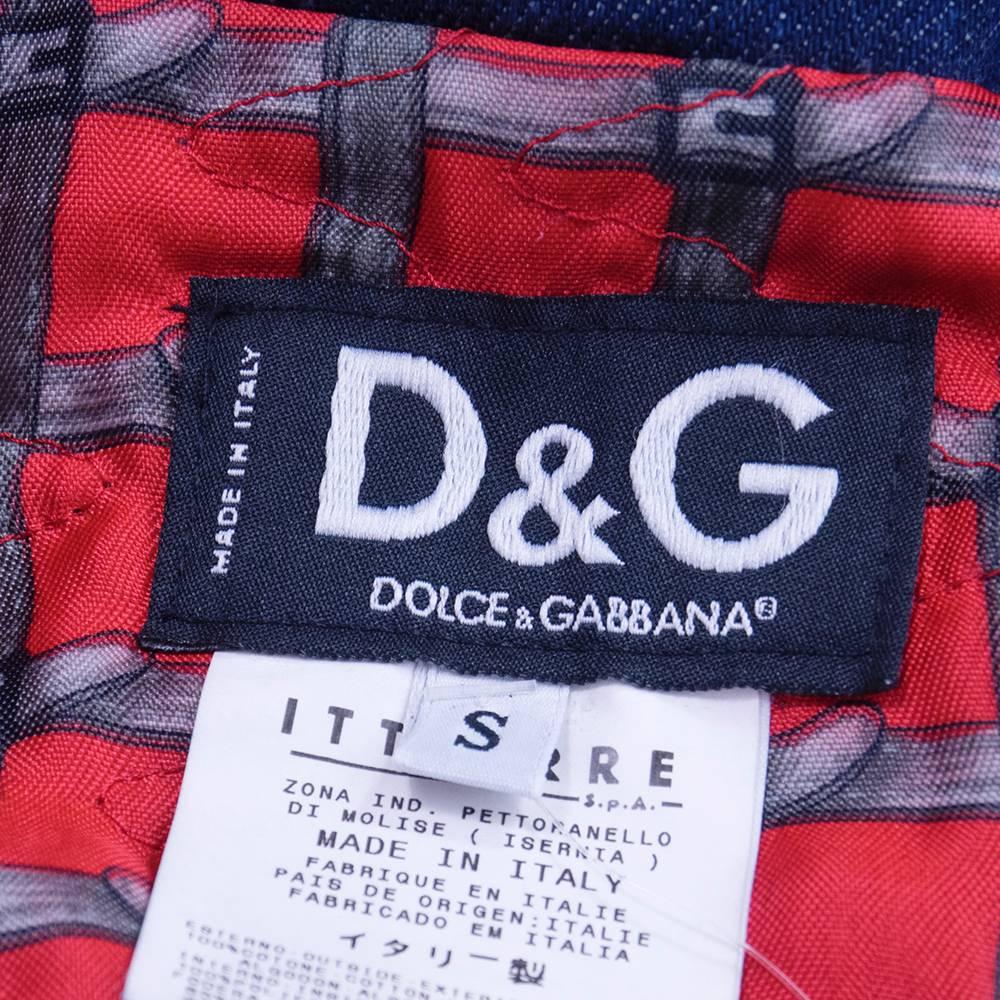D&G Dolce and Gabbana 2000s Denim Trench Coat 2