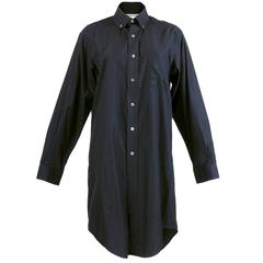 2001 Comme Des Garcons Oversized Black Button Down Shirt