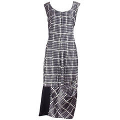 Comme des Garcons Asymmetrical Houndstooth Dress