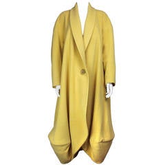 John Galliano 1980s Wool Cocoon Coat