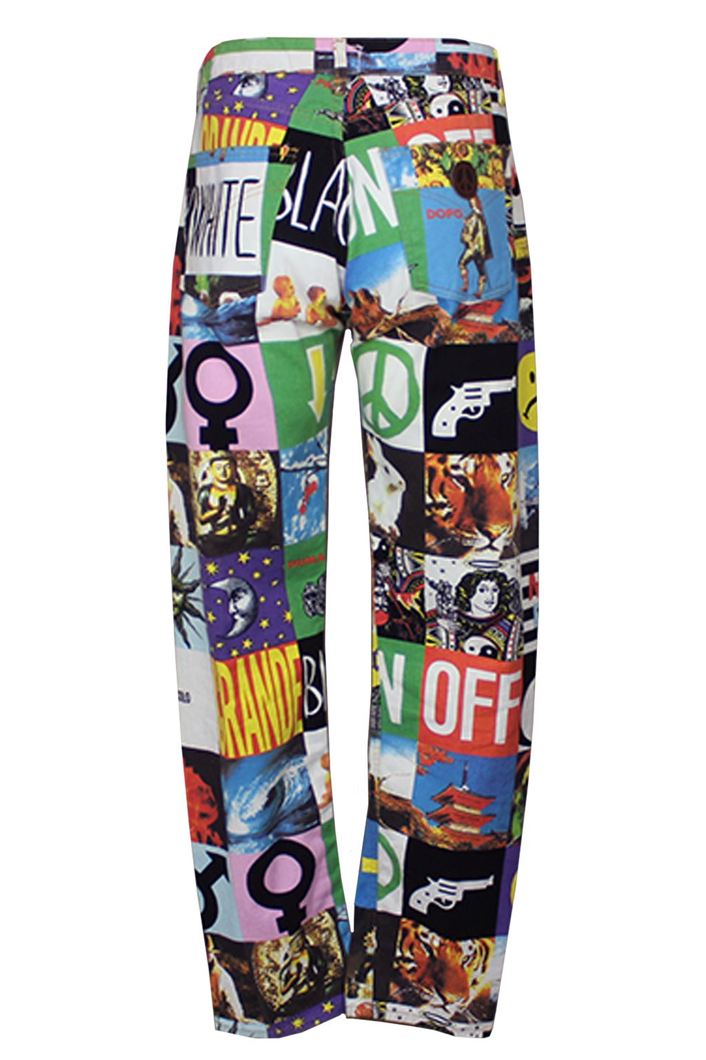 moschino print jeans