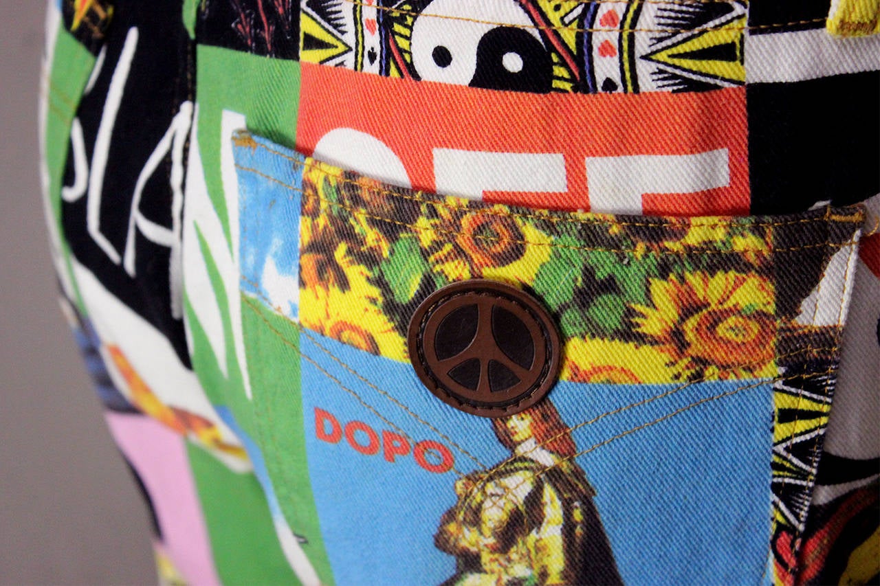 moschino jeans 90s mens