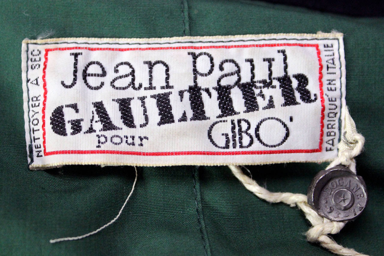 Jean Paul Gaultier for Gibo 1980s Men's Pea Jacket 1
