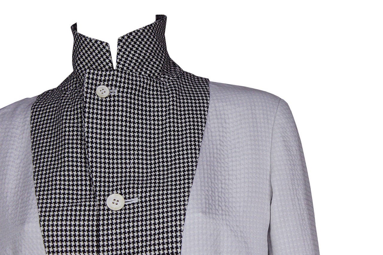 Comme des Garcons Scallop Edged Houndstooth Jacket In New Condition In New York, NY