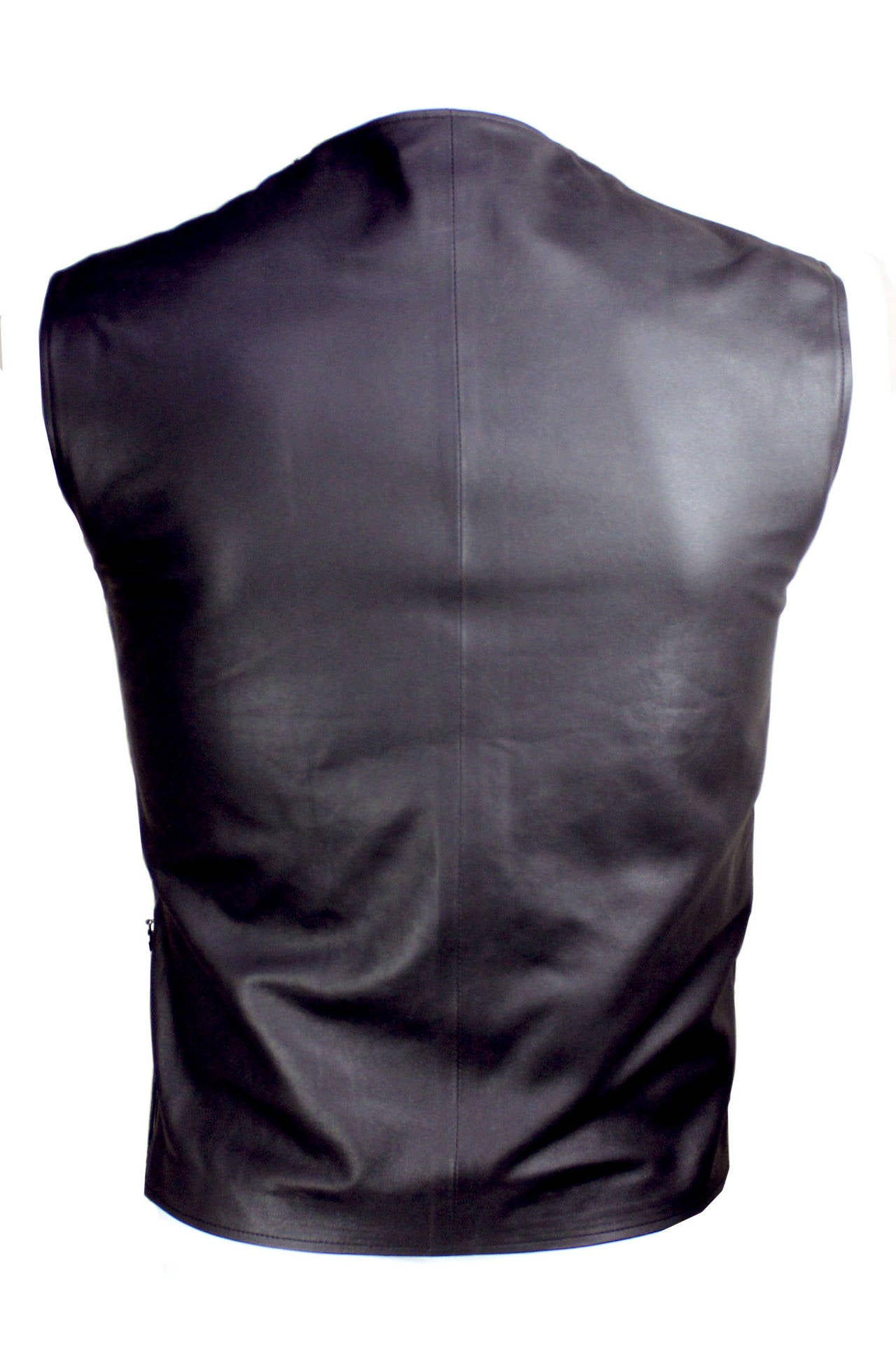 Ruffo Research Pleated Leather Shell In Excellent Condition In New York, NY