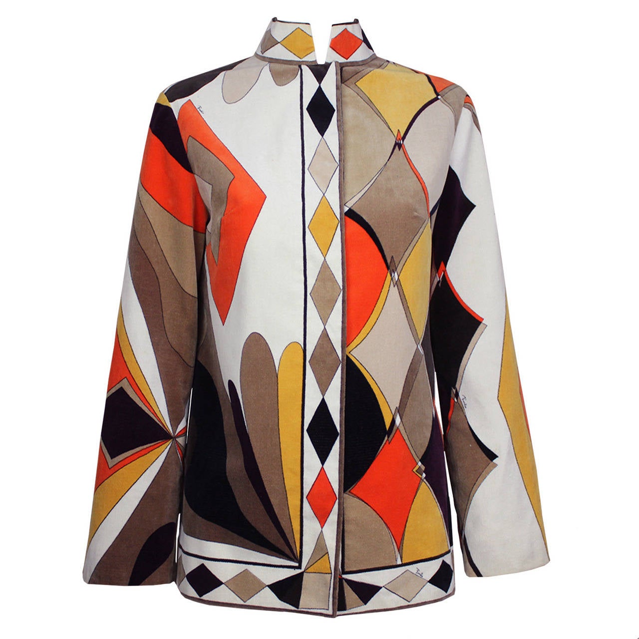 EMILIO PUCCI 1960S VELVET ROSE JACKET