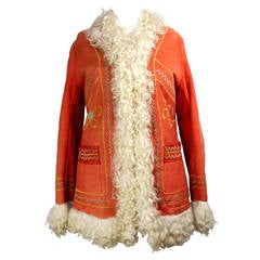 Retro 1970's Original Style Afghan "Almost Famous" Sheepskin Coat