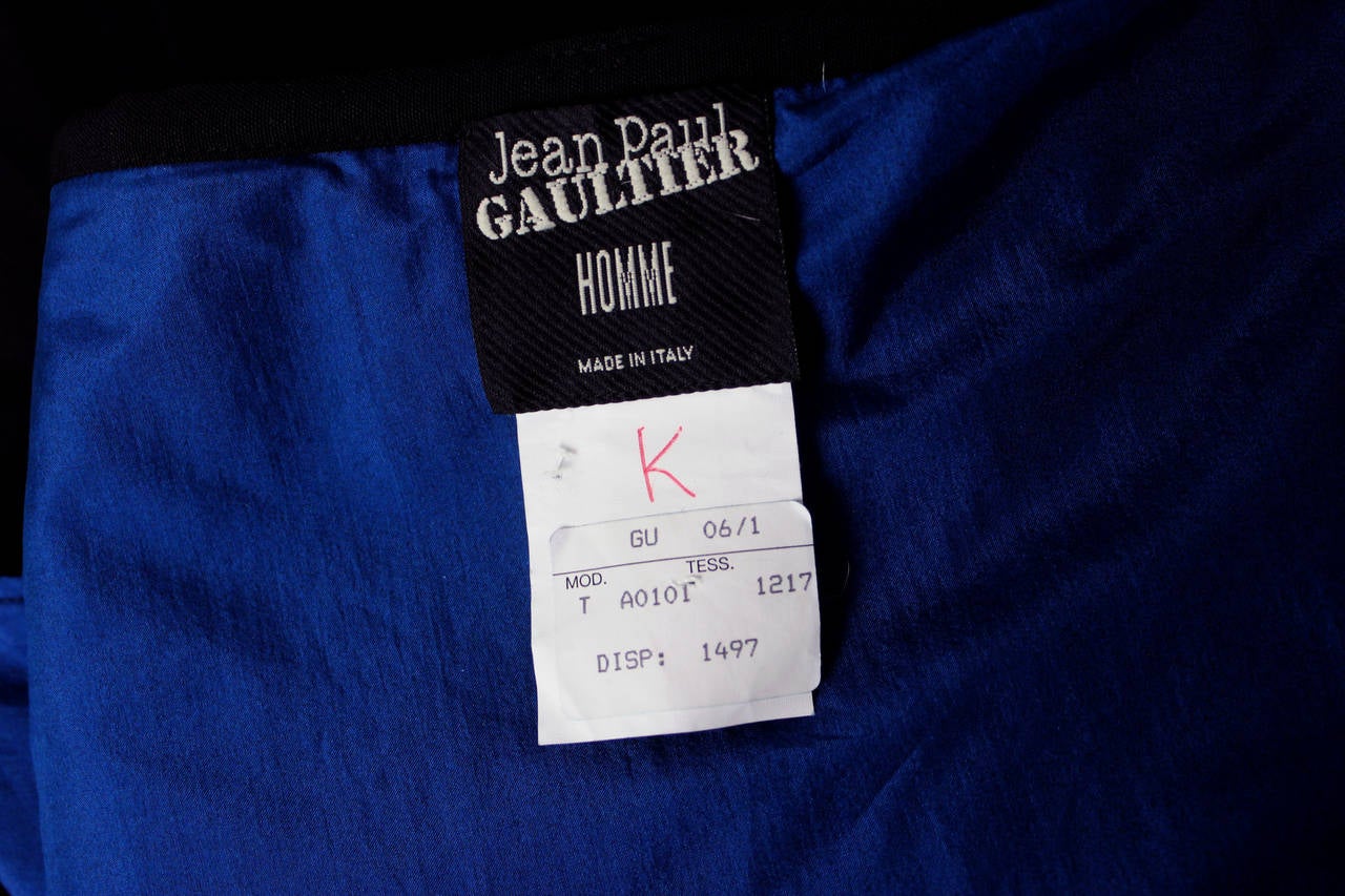 Jean Paul Gaultier Mens Black Wool Kilt at 1stDibs