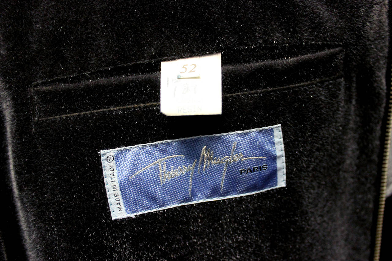 1980s Thierry Mugler Black Classic Men's Jacket 2