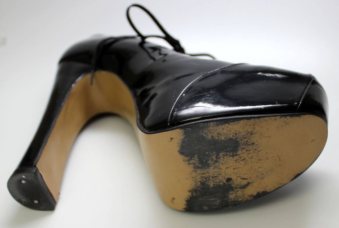1993 Vivienne Westwood Black Patent Platform High Heels 2