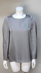 Marni Gunmetal Grey Silky Viscose Top