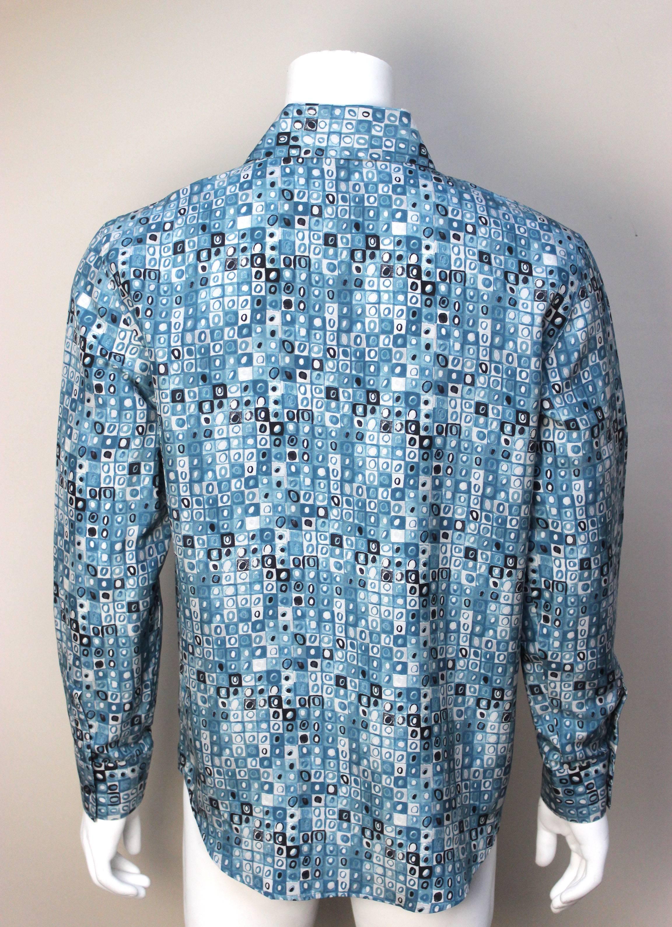 versace silk shirt mens