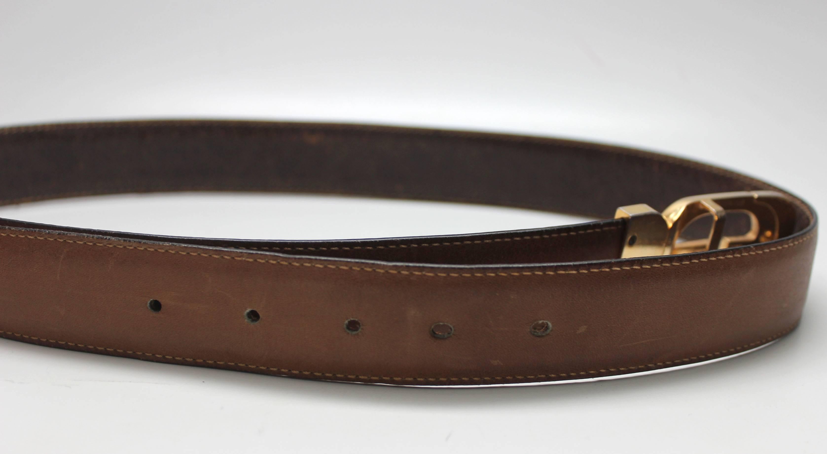 1970s Gucci Reversible Brown Belt In Good Condition In New York, NY