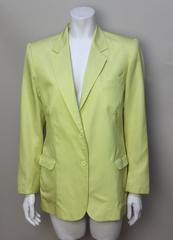 Stephen Sprouse Lemon Yellow Womens Blazer