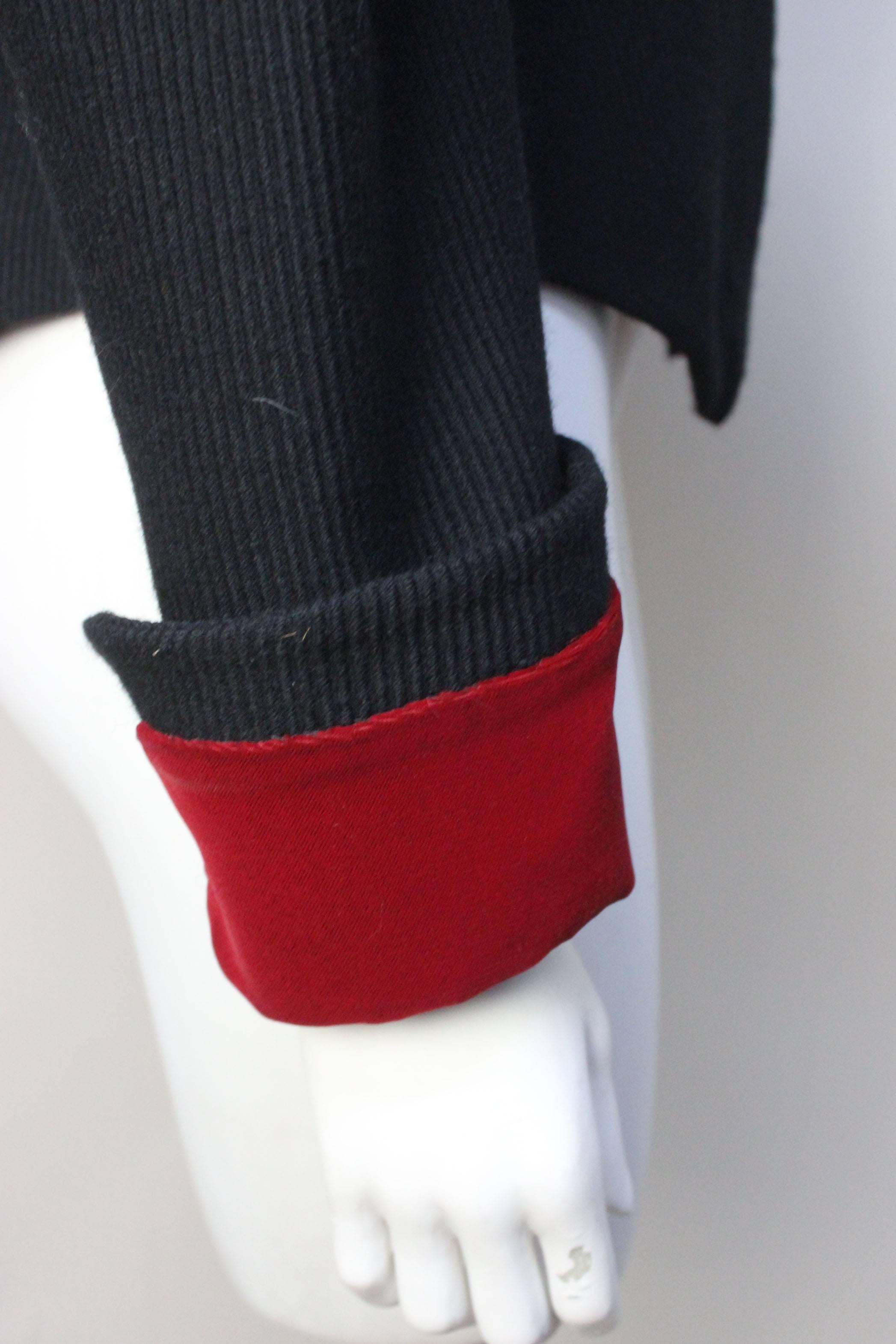 Diane Von Furstenburg Cropped Wool and Velvet Jacket For Sale 3