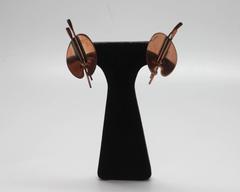 Mid Century Renoir Copper "Art Palette" Clip Earrings