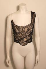 Vivienne Westwood Gold Label Black Lace Corset Top