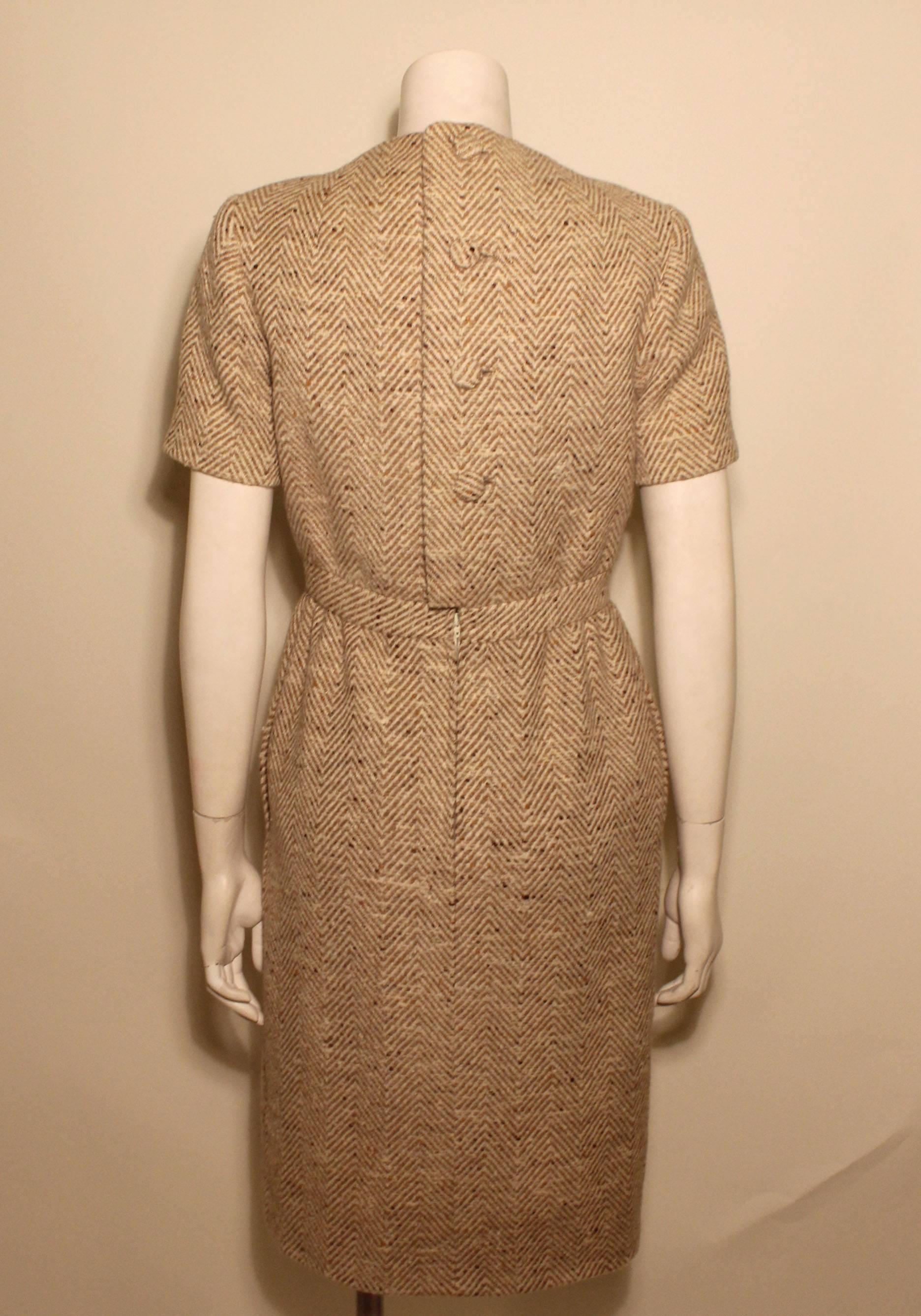 vintage tweed dress