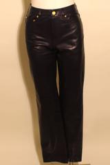 Vintage Ralph Lauren Midnight Blue Leather Jeans