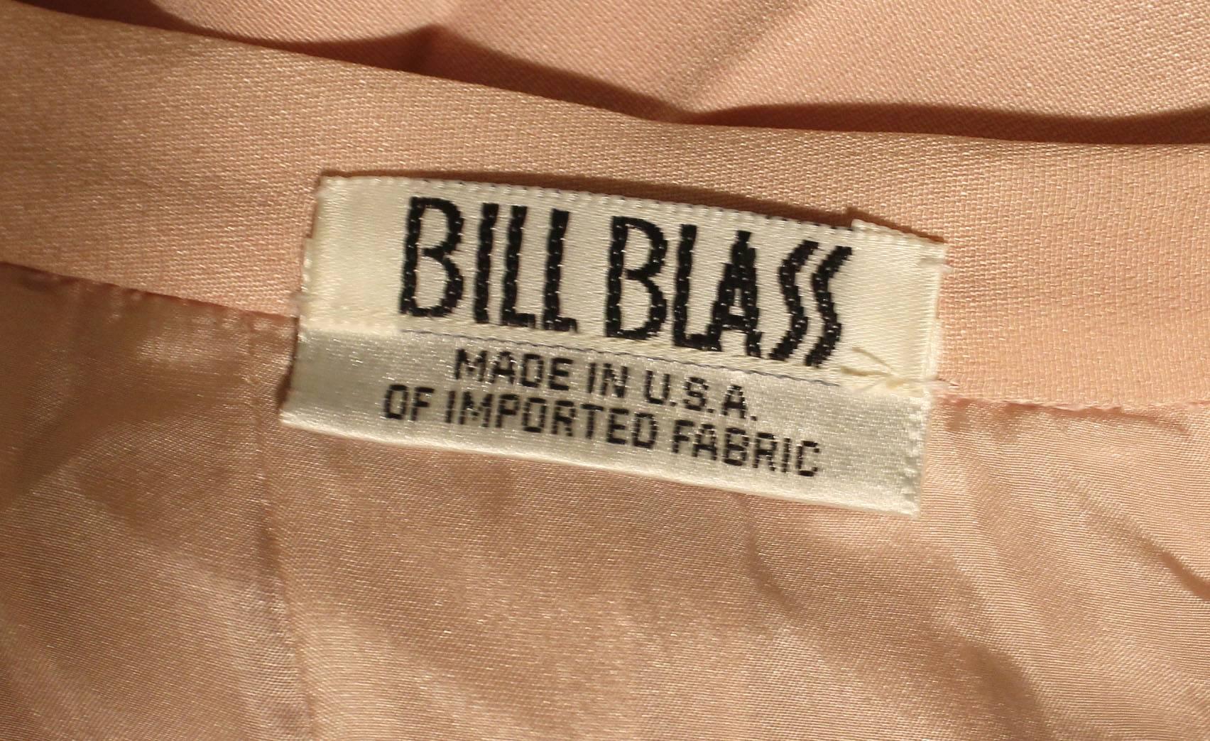 Vintage 1970s Bill Blass Pink Pleated Skirt 1