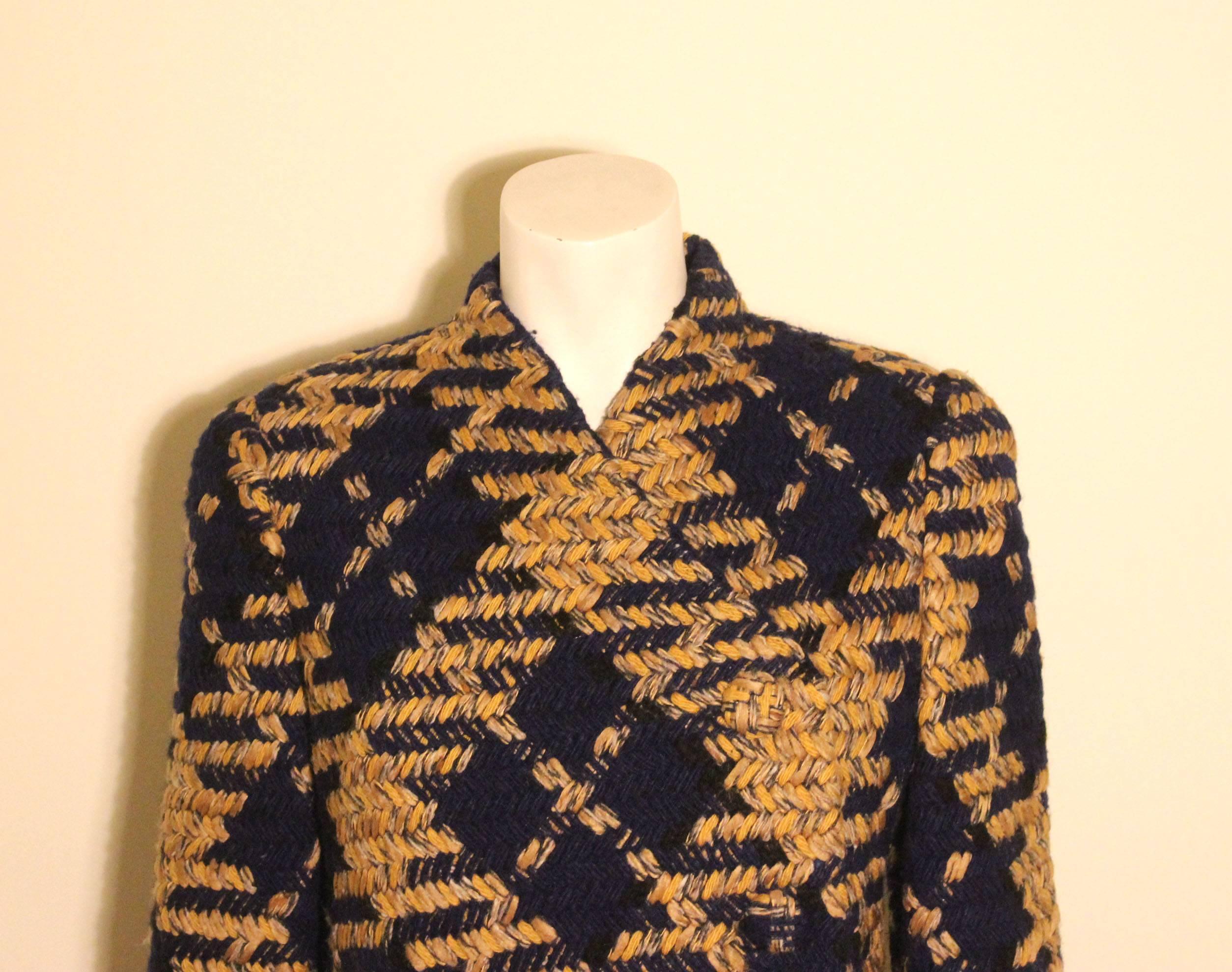 Women's Vintage Pauline Trigere Wool Tweed Coat