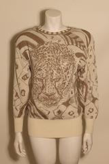 Vintage Escada Cheetah Print Sweater