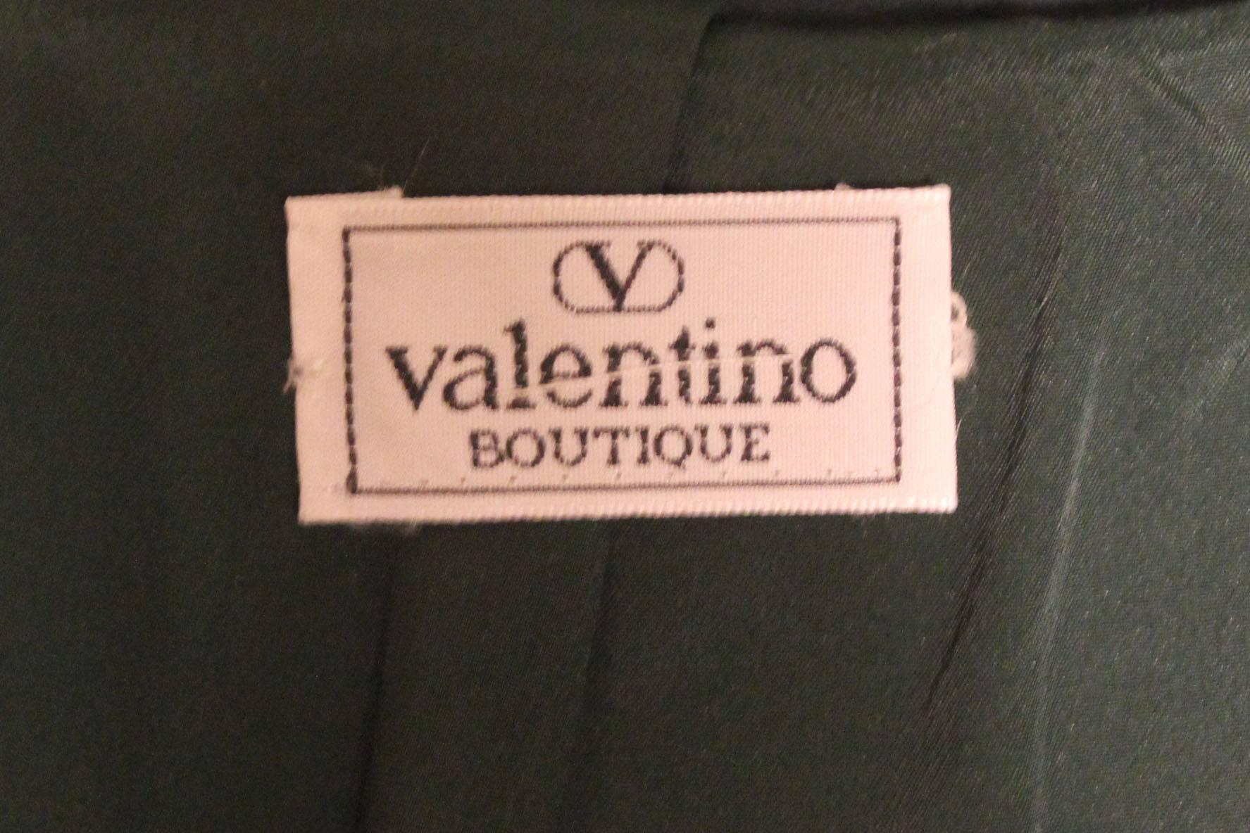 Vintage Valentino Forest Green Cashmere Blazer 2