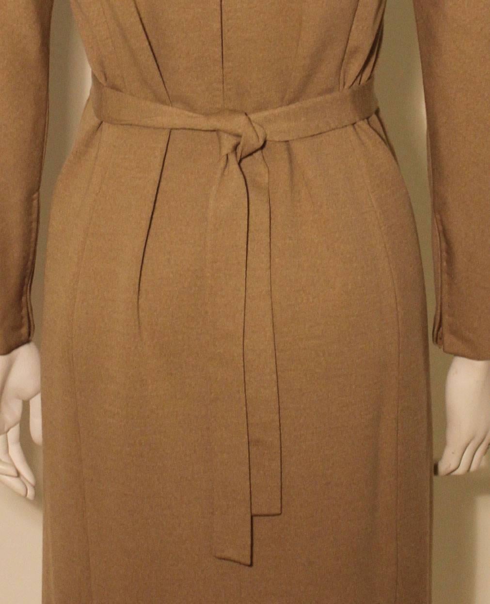 Vintage Pauline Trigere Keyhole Neckline Sheath Dress 1