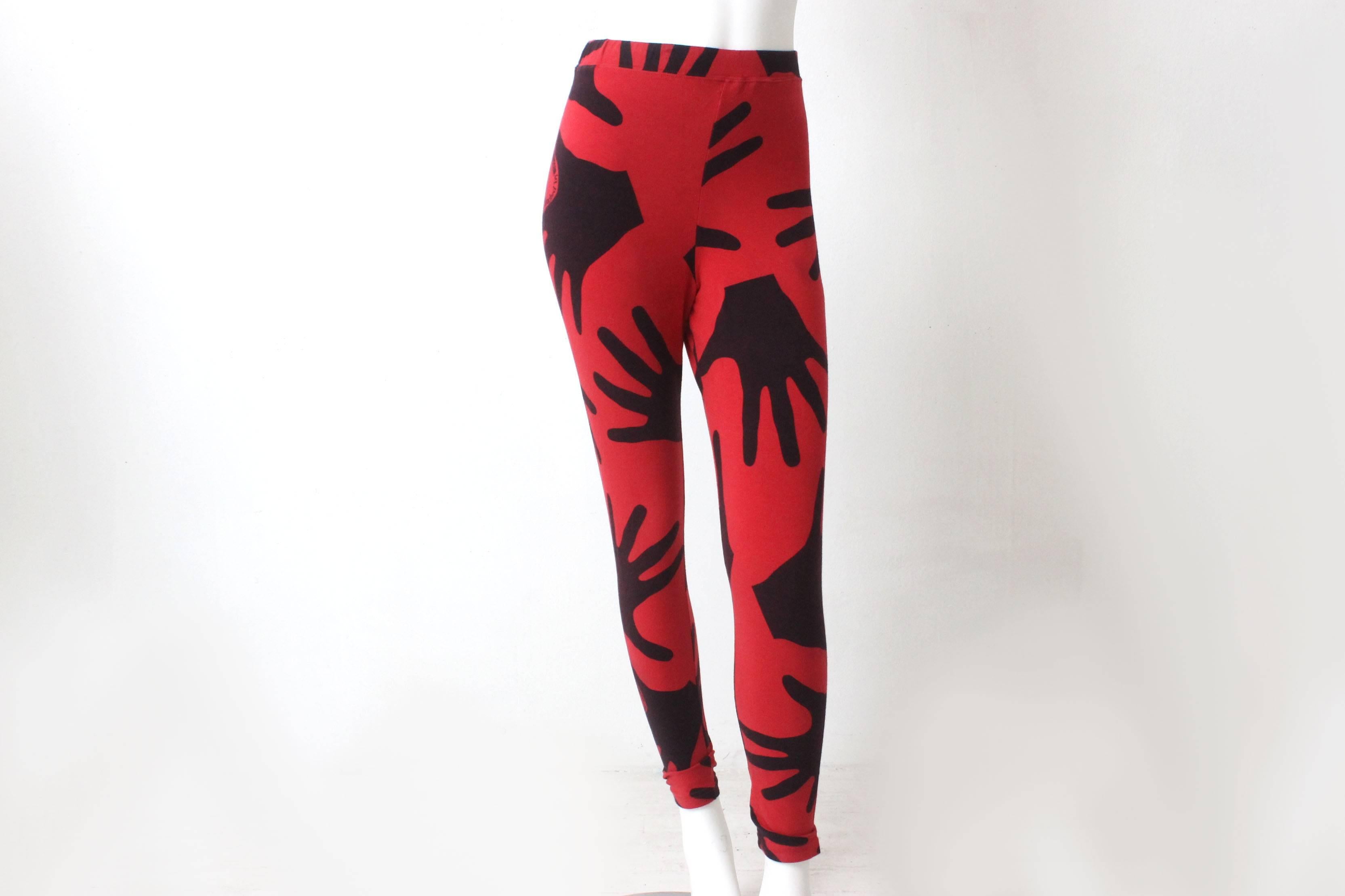 1980s Moschino Two Piece 'Touched by Moschino' Mock Neck and Legging 1