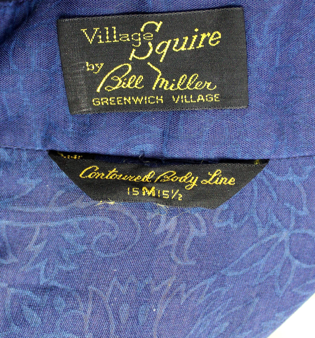 1960s Village Squire Men's Sheer Etched Ruffle Shirt 1