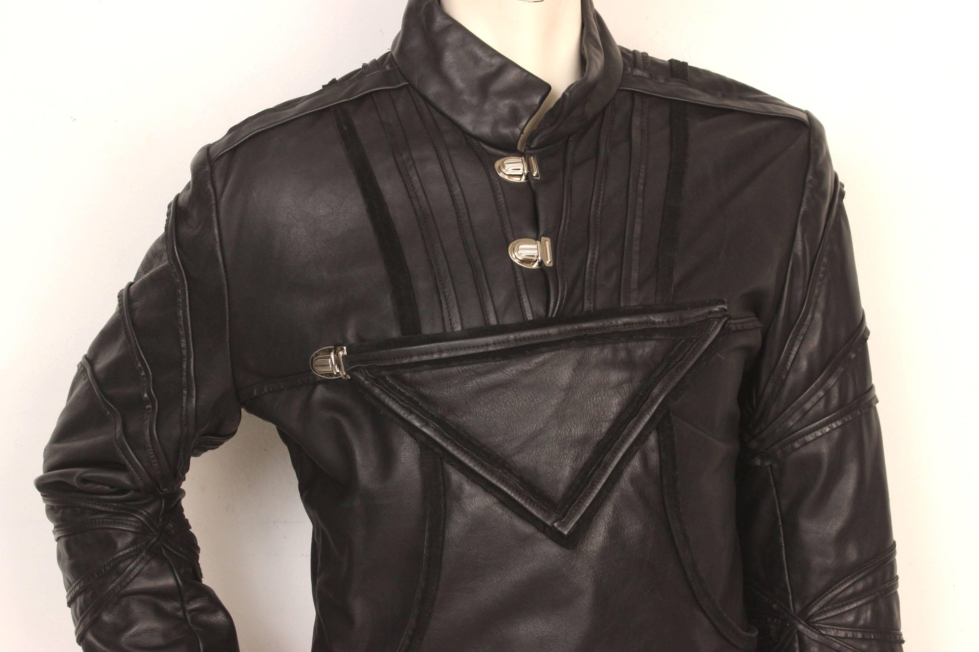 This black leather jacket was created for the character of  Agrippa in the Royal Shakespeare Theater's production of  