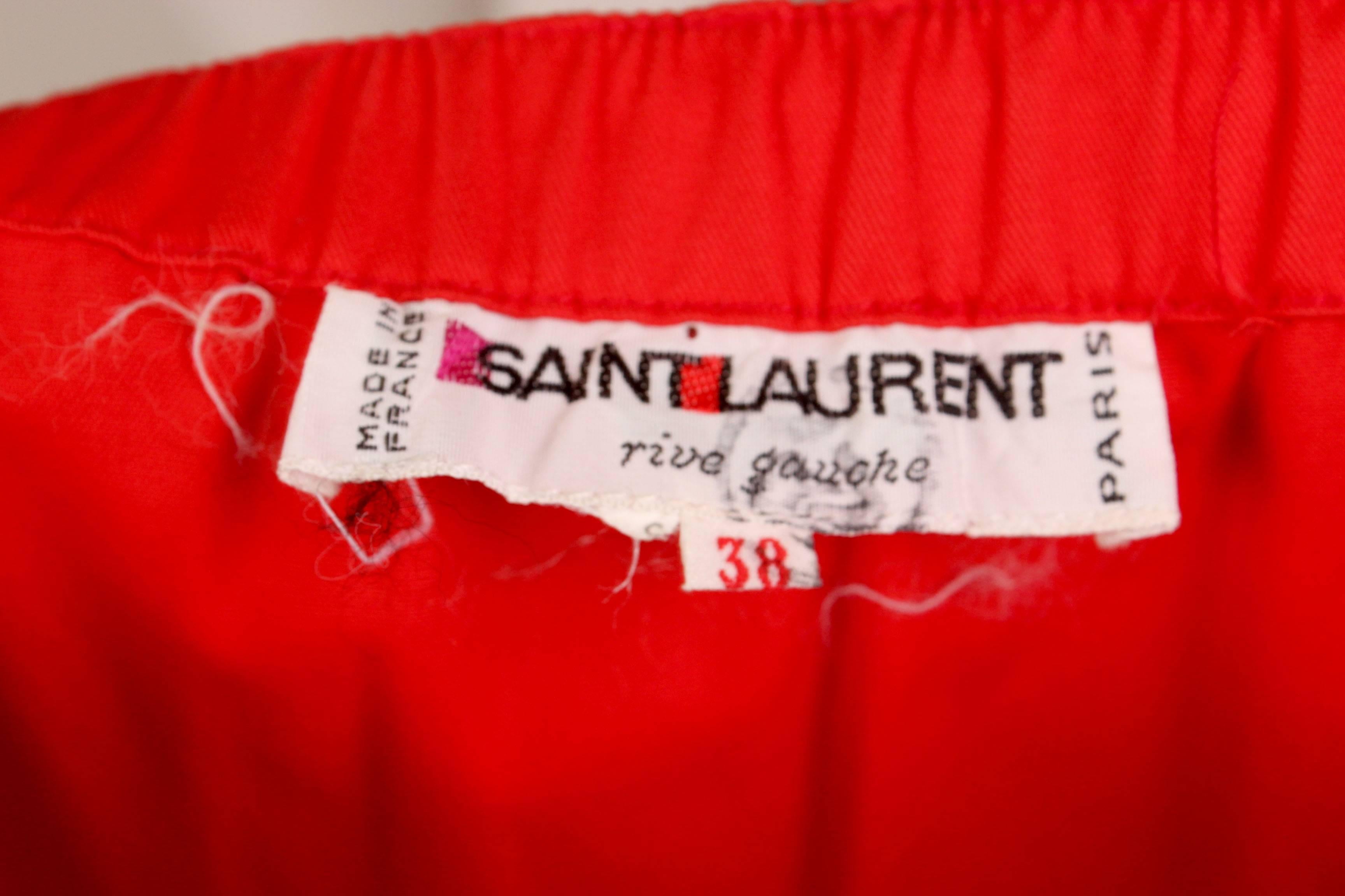 Women's 1970s Yves Saint Laurent Tiered Peasant Skirt For Sale