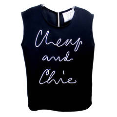 Moschino Cheap and Chic Tank with Corded Logo