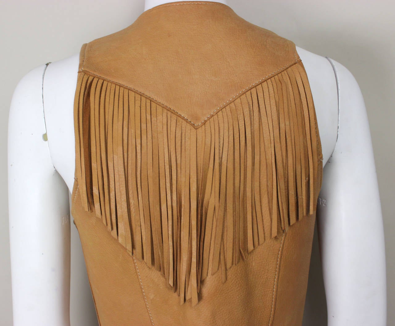 Women's 1970's Custom Made Fringed Vest