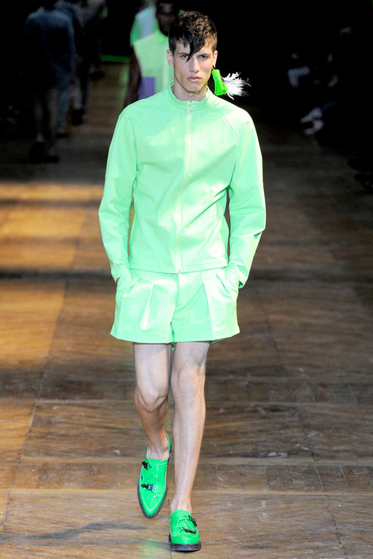 neon green jacket men's
