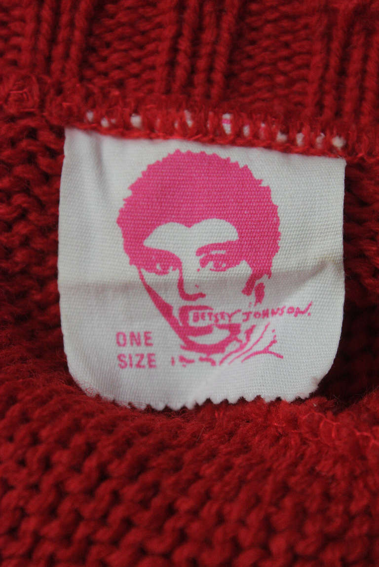 Women's Betsey Johnson 1980s Punk Label Sweater