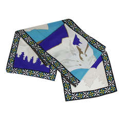 Pucci Mountain Print Long Silk Scarf 10