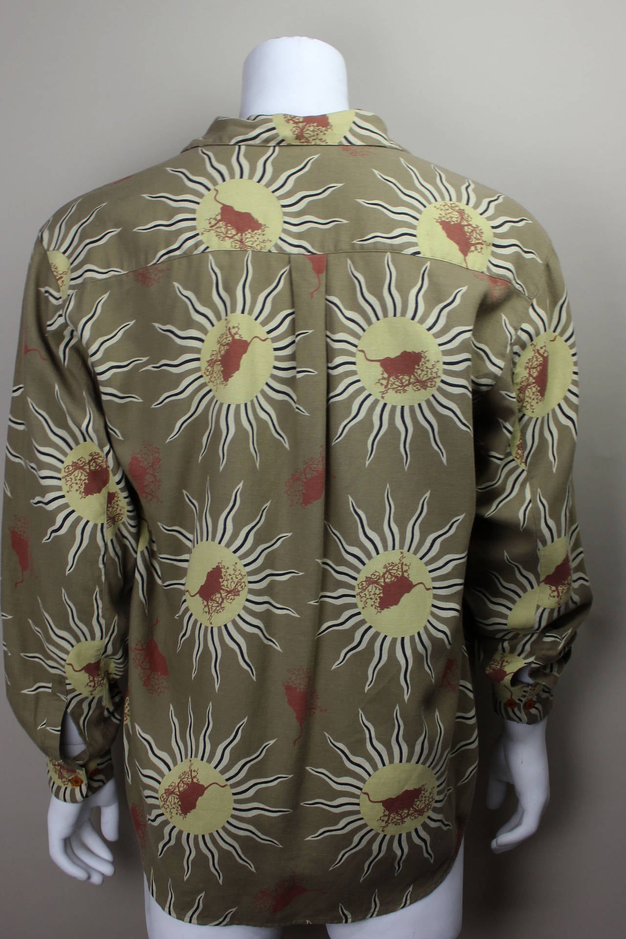 Men's Moschino Sunburst Pattern Shirt