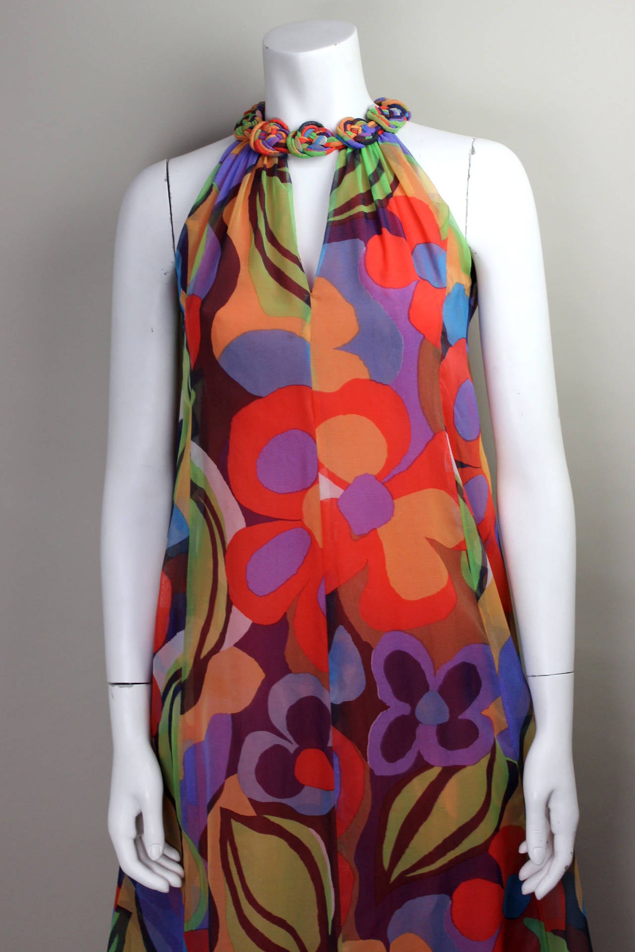 1970s Fantastic Floral Dress 2